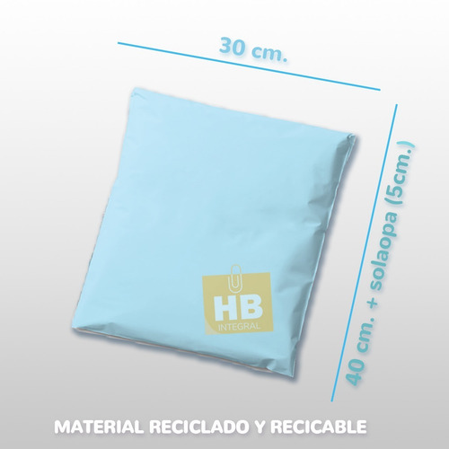 Imagen 3 de 5 de Bolsas Ecommerce 30x40+5cm Tricapa Premium Inviolable X50u