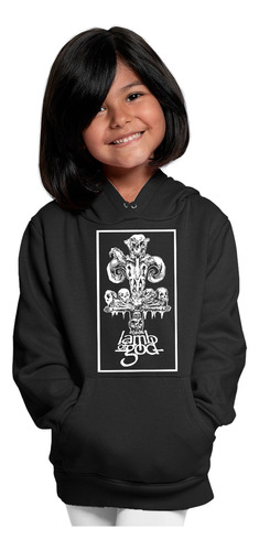 Sudadera Panda Infantil Estampada Cruz Calavera Lamb Of God