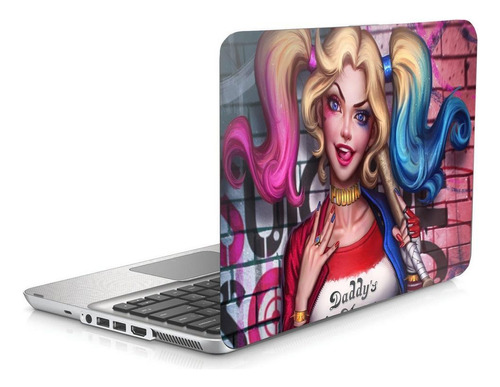 Skin Adesivo Para Notebook 14 Dc Alerquina Harley Quinn B1