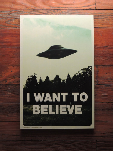 Cuadro Xl (27x42) - X Files I Want To Belive