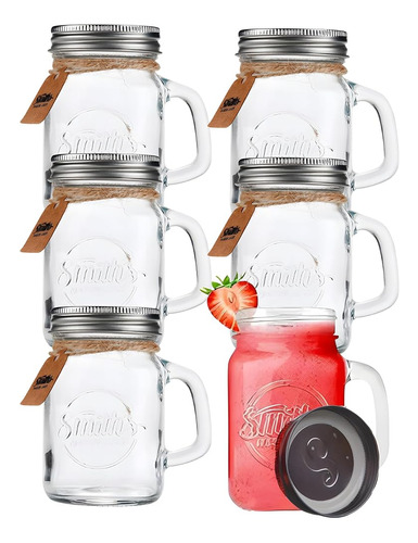 Smith's Mason Jars Set De 6 Mini Vasos De Chupito Mason Jar 