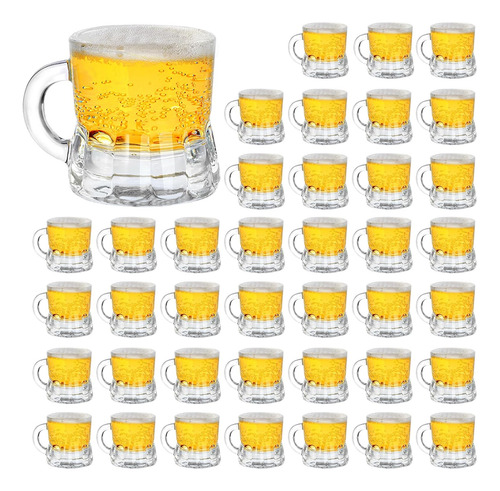 Set 40 Vasos Chupito Vidrio Real 30ml Para Cerveza, Whisky,
