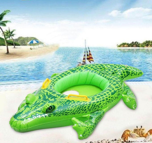 Salvavidas Inflable Andadera Bebé Cocodrilo +6 Pañal Acuátic