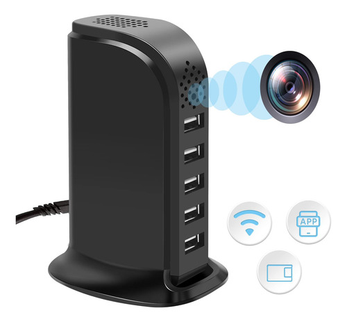 Camara Oculta Del Cargador Usb Wifi Hd 1080p