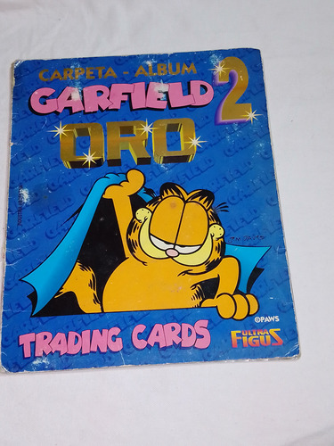 Álbum Figuritas Garfield 2 Oro Trading Cards Incompleto 