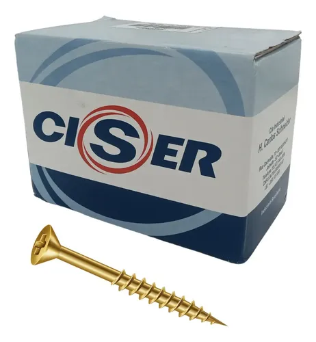 Parafuso 4,0 X40 Ciser Cabeça Chata Para Madeira Mdf C/500