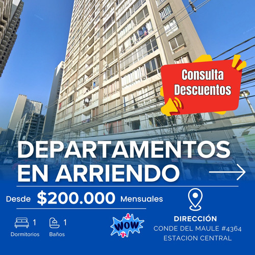 Departamentos En Conde Del Maule N°4364, Estacion Central