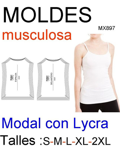 Molderia Textil Para Musculosa De Mujer