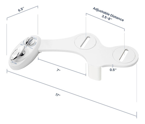 Asiento Bidet Luxe Neo 180, Dobla Boquilla, Autolimpieza, Bl