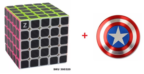 1 Cubo Rubick 5x5x5 Z + 1 Fidget Spinner Capitan America W03
