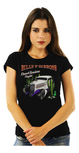 Polera Mujer Billy Gibbons Desert Playlist Rock Abominatron