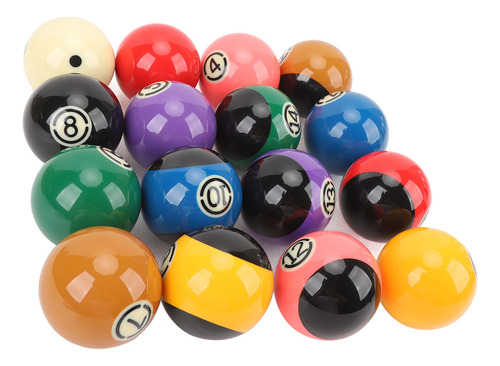 Juego De Billar Pool Balls De Resina De Alta Resistencia A L