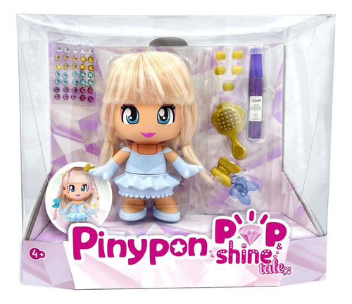 Muñeca Pinypon Set Pop & Shine Cuentos Figura 17cm