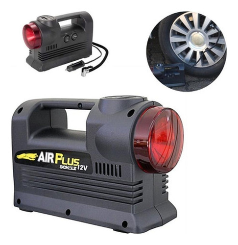 Motocpressor De Ar 12v Dig C Lanterna Air Plus Digital Unic