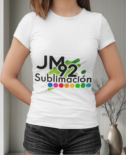 Playera Para Sublimar Blanca Tacto Algodón Dama 10pz Premium