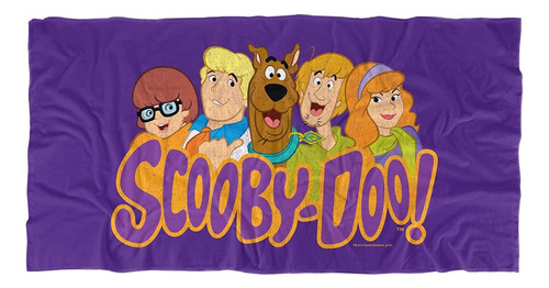 Toalla De Playa Oficial De Scoobydoo Scooby Gang Purple...