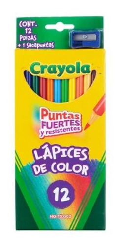 Colores Crayola 12 Piezas + Sacapuntas Gratis¡¡¡