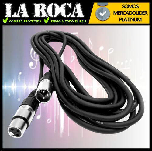 Cable Canon Canon Warwick 9 Metros Xlr Dmx Audio Sonido