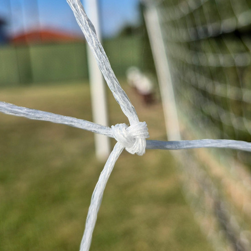 Par Rede Trave De Gol Society Suiço 4mts Fio 2 Caixote Nylon