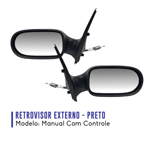 Par Retrovisor Externo Weekend 4p 2004 A 2007 Com Controle