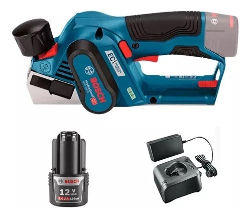 Cepillo Inalámbrico 12v Bosch Gho 12v-20 + Batería Y Carg.