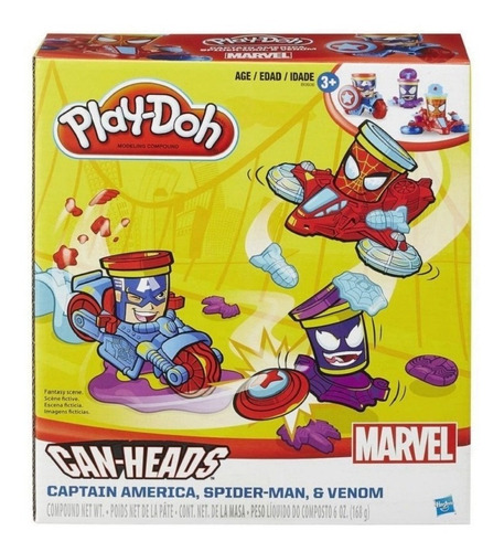 Imagen 1 de 5 de Play-doh  Can-heads  Marvel