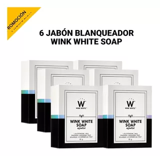 6 Wink White Soap Jabon Wink