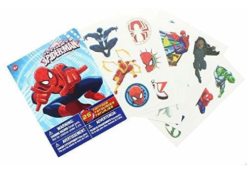 Paquete De Tatuajes Temporales Marvel Ultimate Spider-man, 2