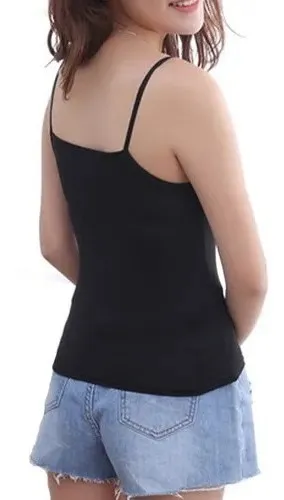 Camiseta Polera De Pabilo Con Tirantes De Mujer Cuotas sin inter s