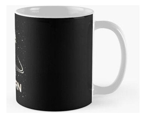 Taza Saturno Caturno Gato Planeta Espacio Calidad Premium