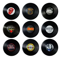 Comprar Porta Copos 12 Disco Vinil Bandas Rock Roll Lp Decoração