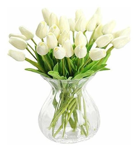 Xhsp 30 Flores De Tulipán Artificiales Que Parecen Reales Al
