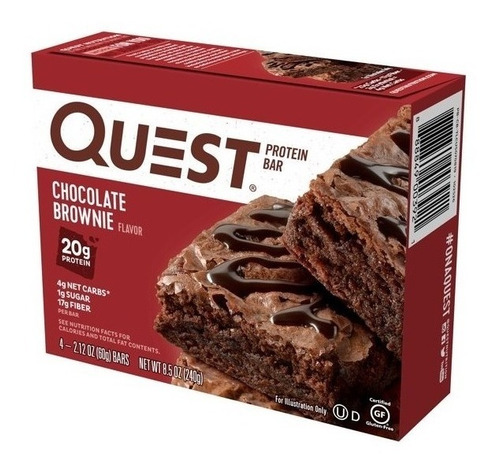 Quest Protein Bar, Chocolate Galleta 20g Protein