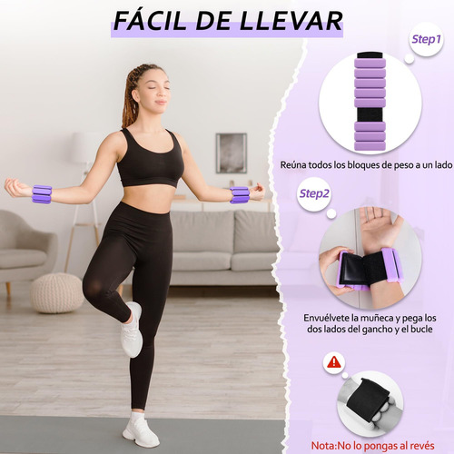 2pcs Polainas For Tobillos Y Muñecas,1lb , Pesas De Silicon
