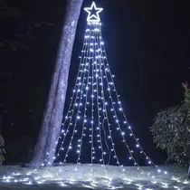 Comprar Luz Led De Cascada Estrella A Jardín Exteriores Blanc