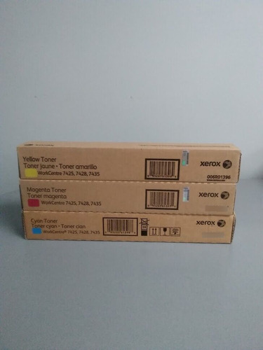 Xerox 006r01396 006r01397 006r01398 Color Toner Set Work Cch