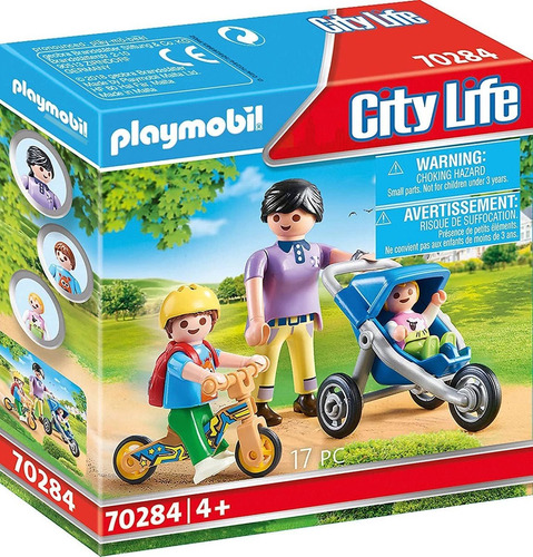 Playmobil Mamá Con Niños Colección City Life 70284