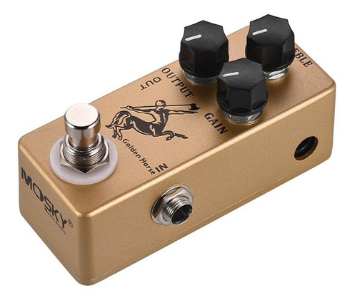 Imagen 4 de 4 de Pedal de efecto para instrumento de cuerda Mosky Golden Horse dorado