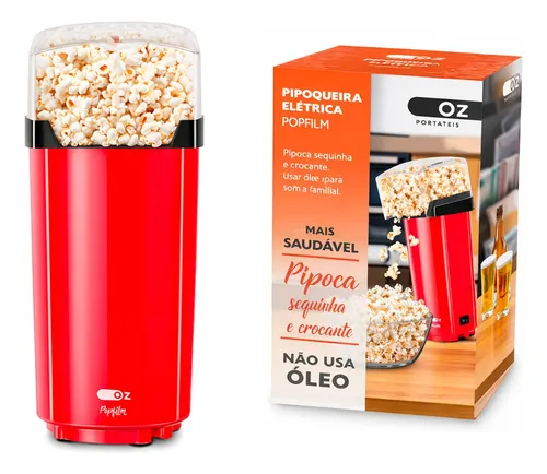 Pipoqueira Elétrica Portátil Sem Óleo Fritura Ar Quente Vermelho 220v 220v