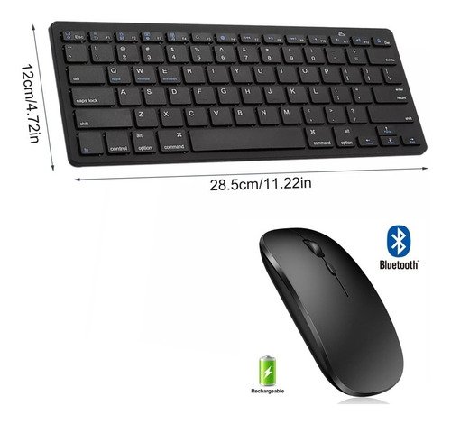 Teclado Bluetooth + Mouse Bluetooth Para  Macbook Air 13