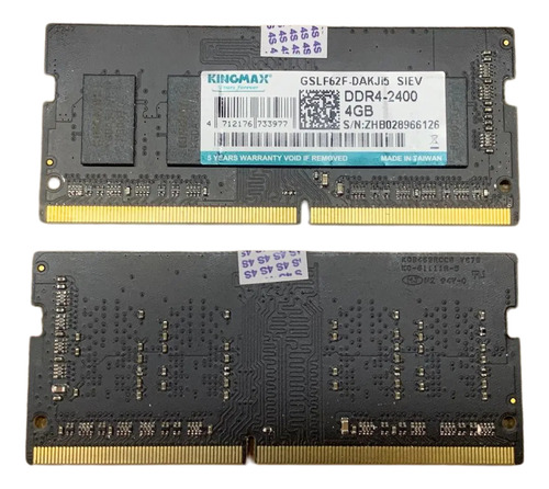 Memória P/ Notebook Ddr4 Kingmax 4gb 2400 Gsjf62f-dakji5