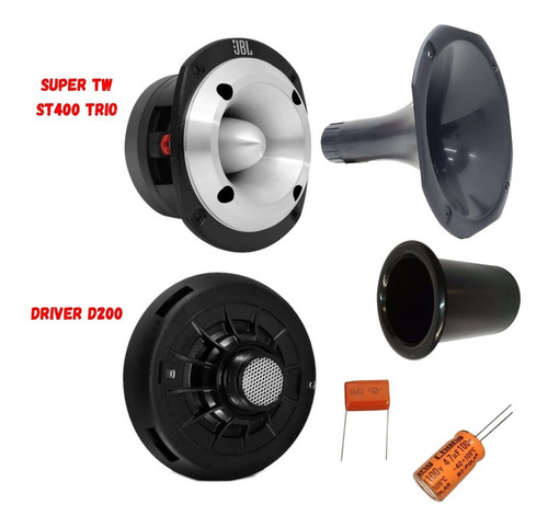 Caixa Trio Completa Pioneer 12pol Módulo 800w D200 St400 Jbl
