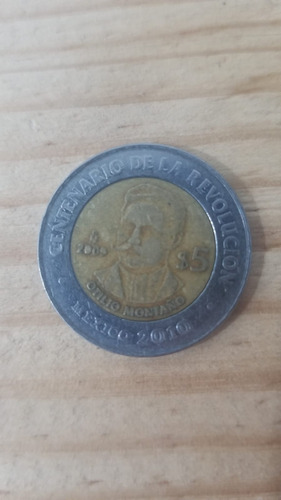  Moneda 5 Pesos Esfinge Otilio Montaño Acuñada En 2009