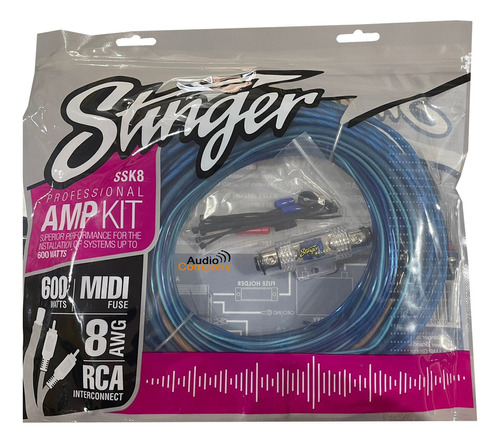 Stinger SSK8 Kit Cables Potencia Serie Select / 8 Ga Gauge