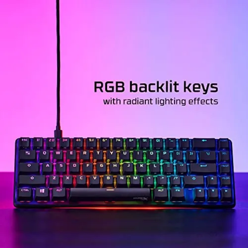 Teclado Mecánico Para Juegos Hyperx Alloy Origins 65 Aqua