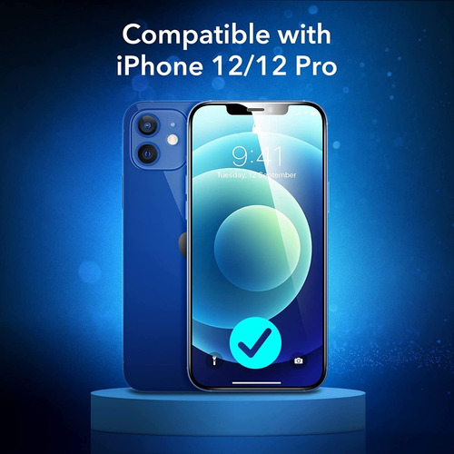 3 Protector De Pantalla Esr Para Iphone 12/12 Pro De 6.1