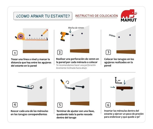Imagen 7 de 10 de 2 Estantes Flotante Repisa Combo Ménsula Invisible 60x20x18
