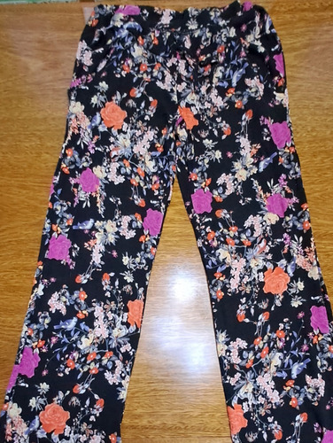 Pantalón De Verano En Fibrana Estampado. Impecable !!