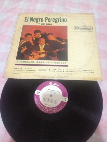 El Negro Peregrino Y Su Trio Disco De Vinil Original 