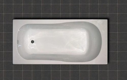 Imagen 2 de 5 de Bañera Acrilico Sanitario Aquaglass Aruba 160x70
